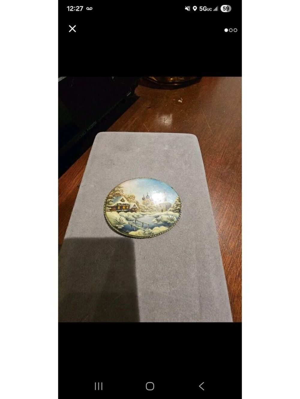 Russian Mother of Pearl brooch